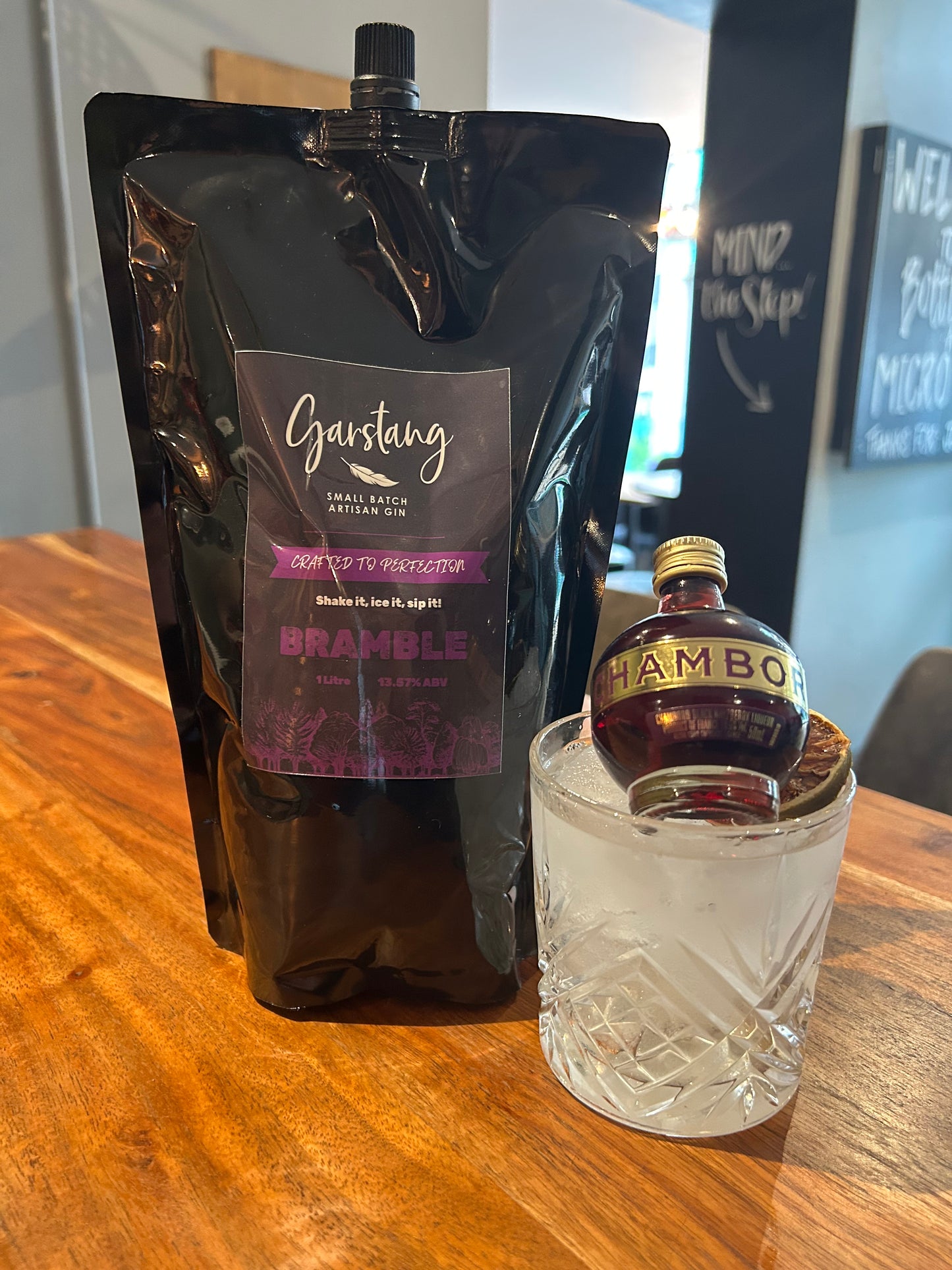 Spirit of Garstang ready to drink Bramble cocktail