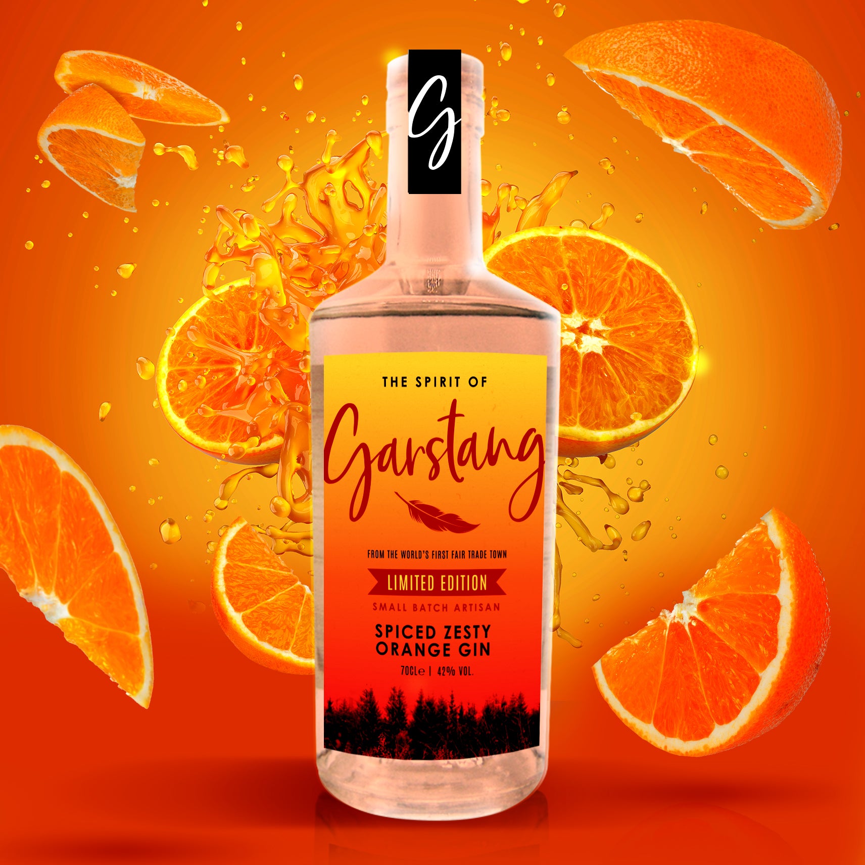 Spiced Zesty Spirit Gin Orange of – Garstang The Gin