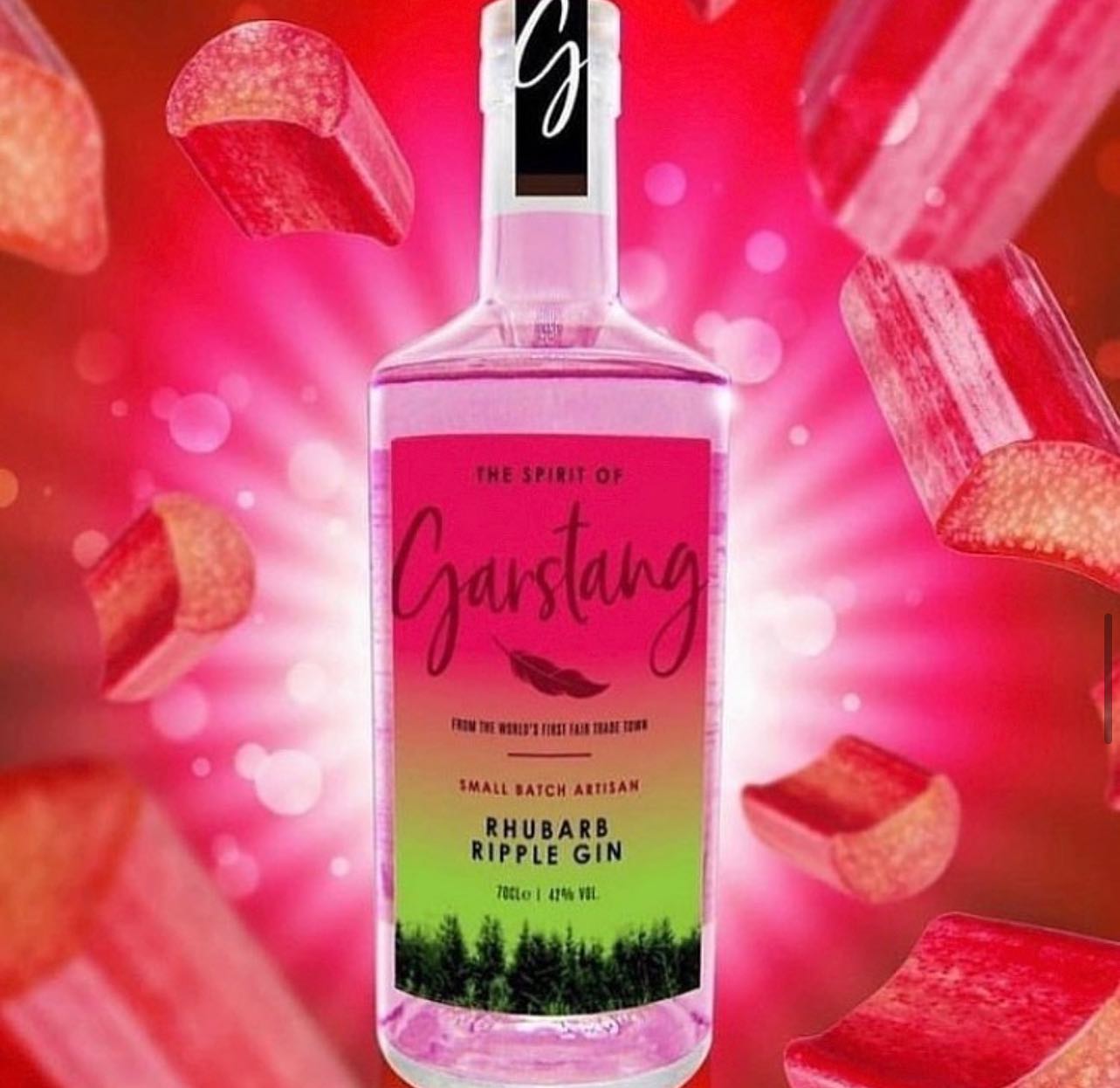 Spirit of Garstang Rhubarb Ripple Gin
